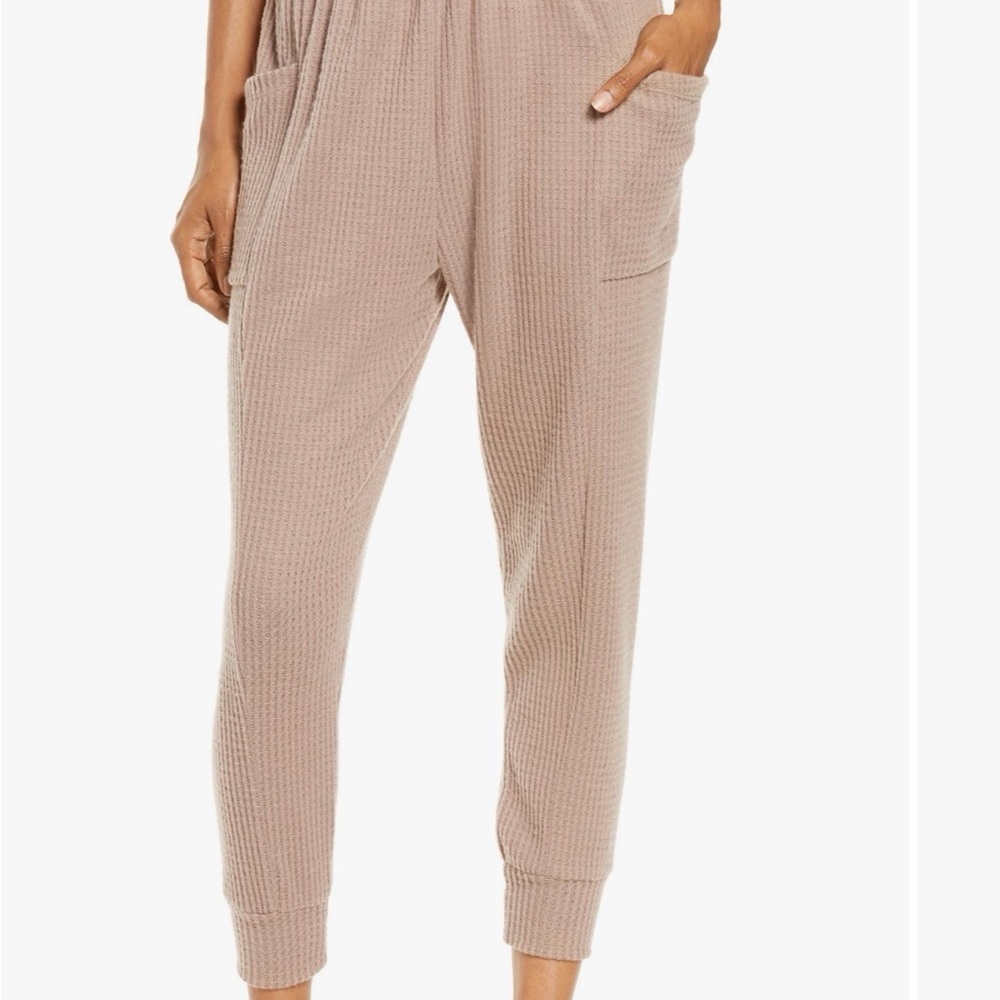 Cozy Waffle Knit Jogger Pants